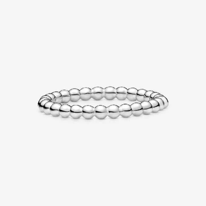 Pandora Beaded Stacking Ring Sterling Silver
