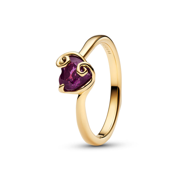 Pandora Disney The Nightmare Before Christmas Sally Purple Heart Ring Sterling Silver