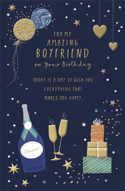 UKG 'For My Amazing Boyfriend' Birthday Card