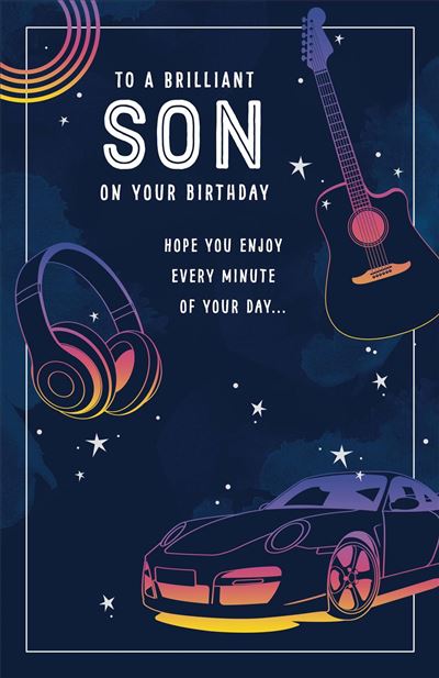 UKG 'To A Brilliant Son' Birthday Card