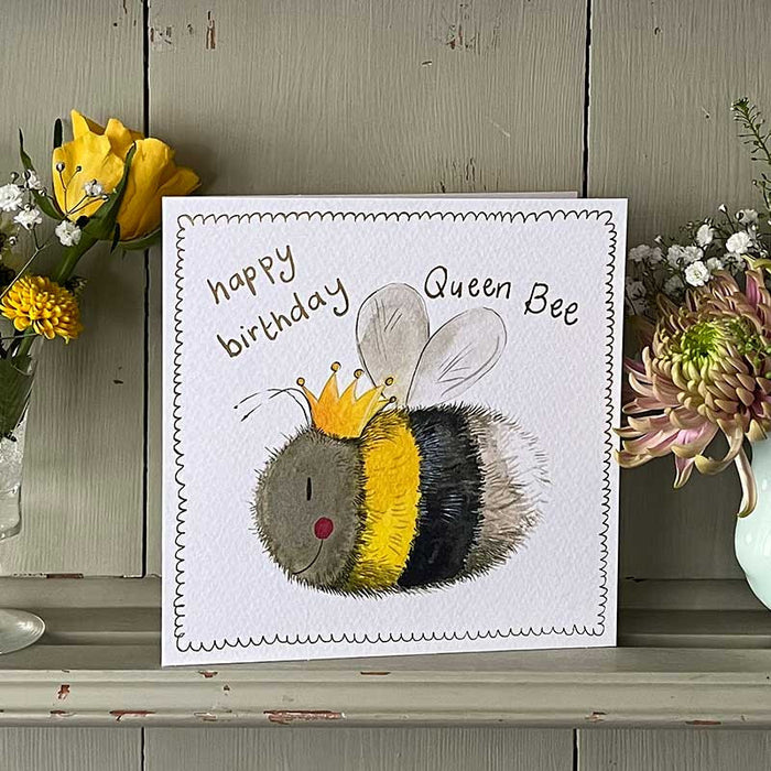 Alex Clark Queen Bee Happy Birthday Card