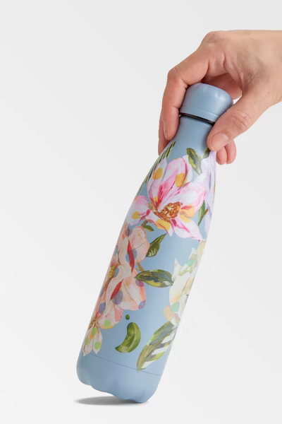 Chilly's Floral Magnolia Polka Water Bottle 500ml