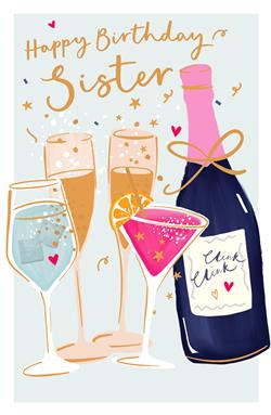 UKG 'Happy Birthday Sister' Birthday Card