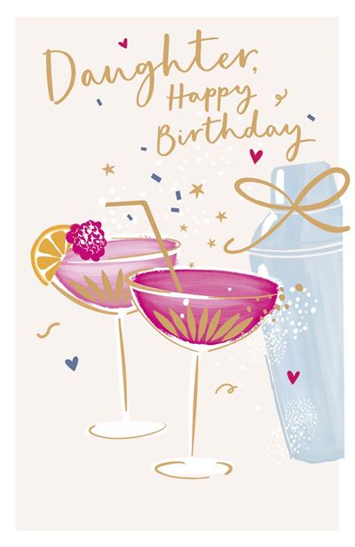 UKG 'Daughter Happy Birthday' Birthday Card