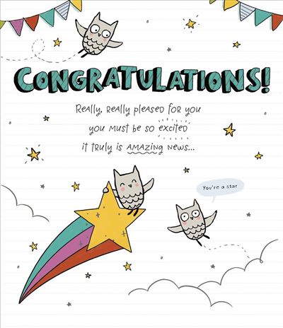 UKG 'Congratulations Really Really Pleased For You' Congratulations Card