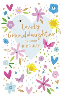 UKG 'Lovely Granddaughter on your Birthday' Card