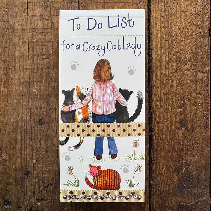 Alex Clark Crazy Cat Lady Magnetic To Do List
