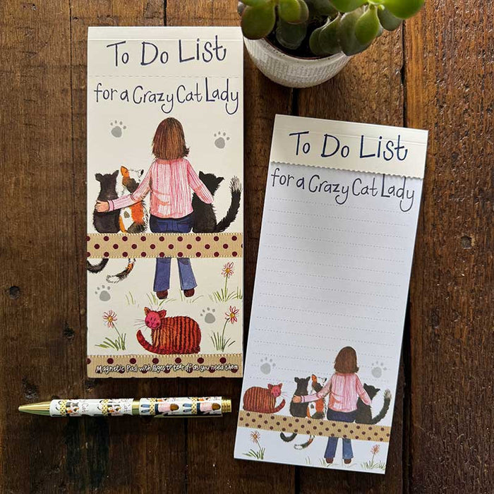 Alex Clark Crazy Cat Lady Magnetic To Do List