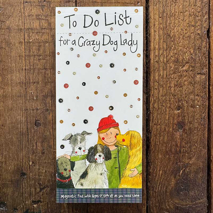 Alex Clark Crazy Dog Lady Magnetic To Do List