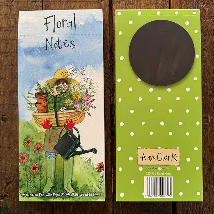 Alex Clark Floral Notes Magnetic To Do List