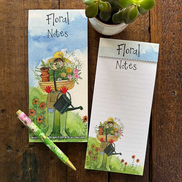 Alex Clark Floral Notes Magnetic To Do List