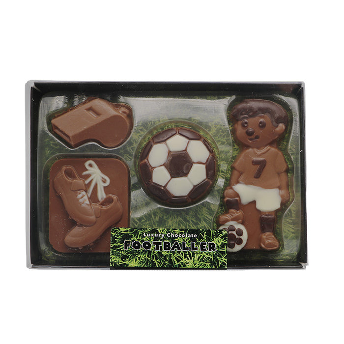 Welsh Chocolate Decorated Footballer Kit