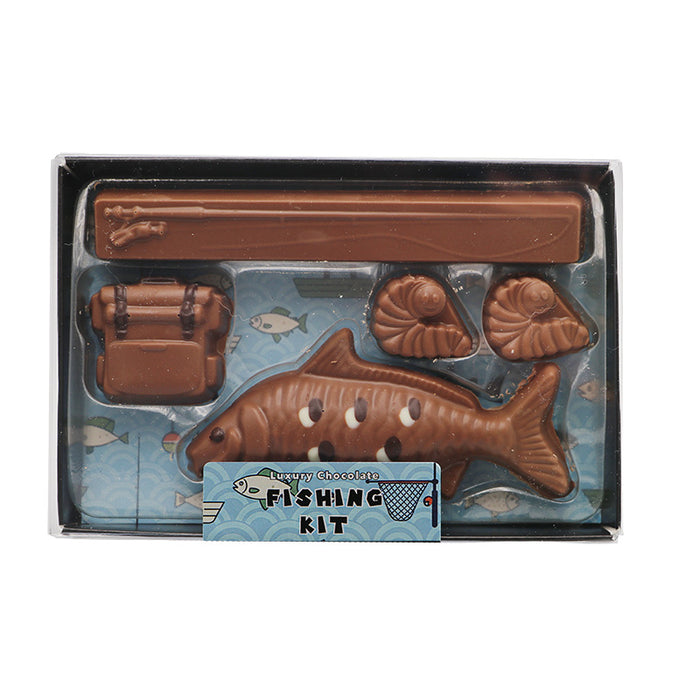 Welsh Chocolate Decorated Chocolate Fishing Kit