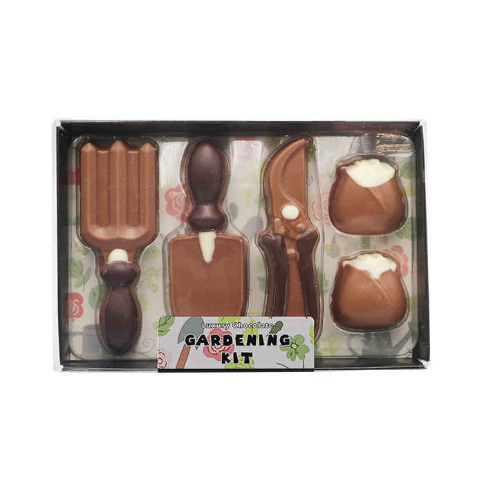 Welsh Chocolate Decorated Gardening Kit