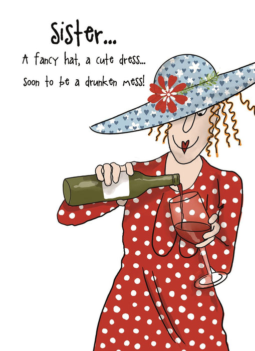 Cherry Orchard 'Sister .. A Fancy Hat' Birthday Card