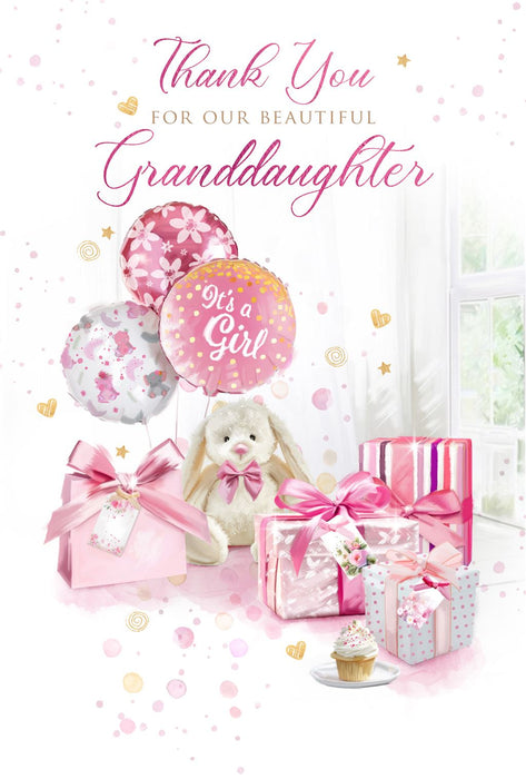 Cherry Orchard 'Thank You For Our Granddaughter' Card