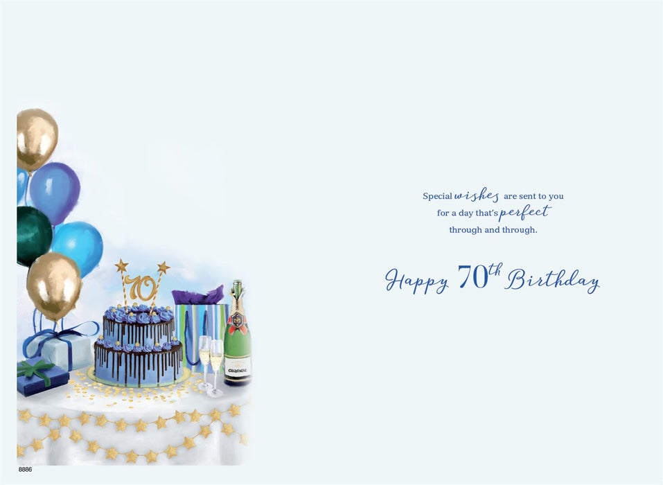 ICG 'Wishing You A Wonderful 70th Birthday' Birthday Card