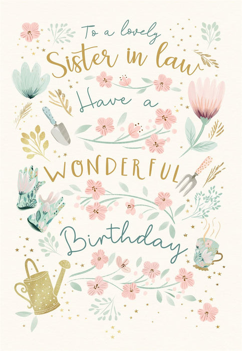 Cherry Orchard 'To A Lovely Sister In Law' Birthday Card