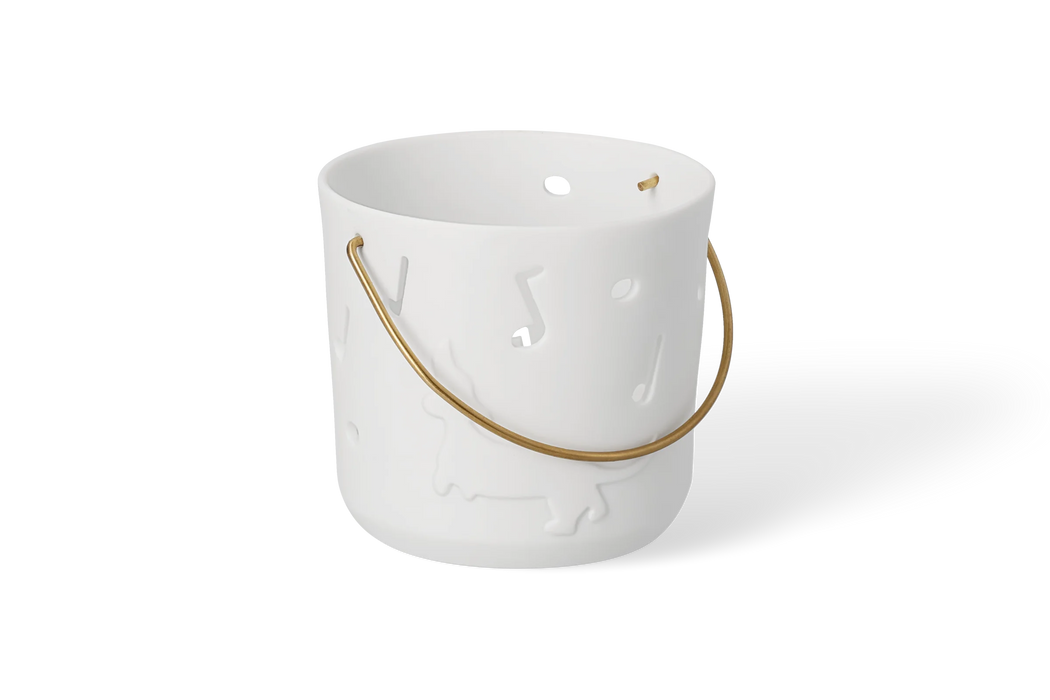 Räder Embossed Time To Be Happy Tealight Holder