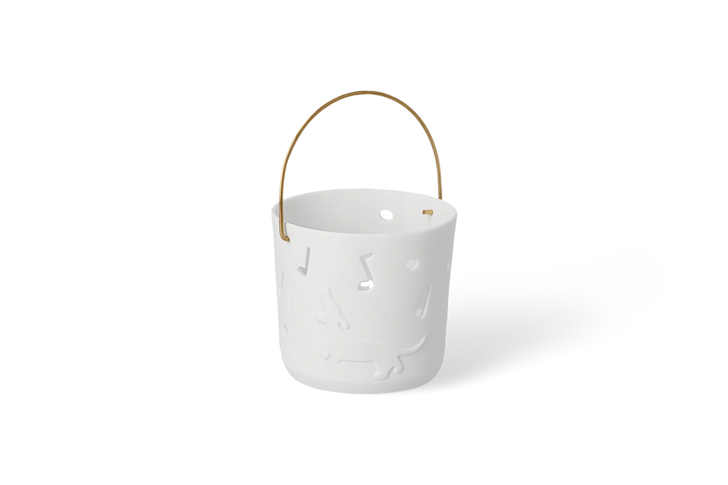 Räder Embossed Time To Be Happy Tealight Holder