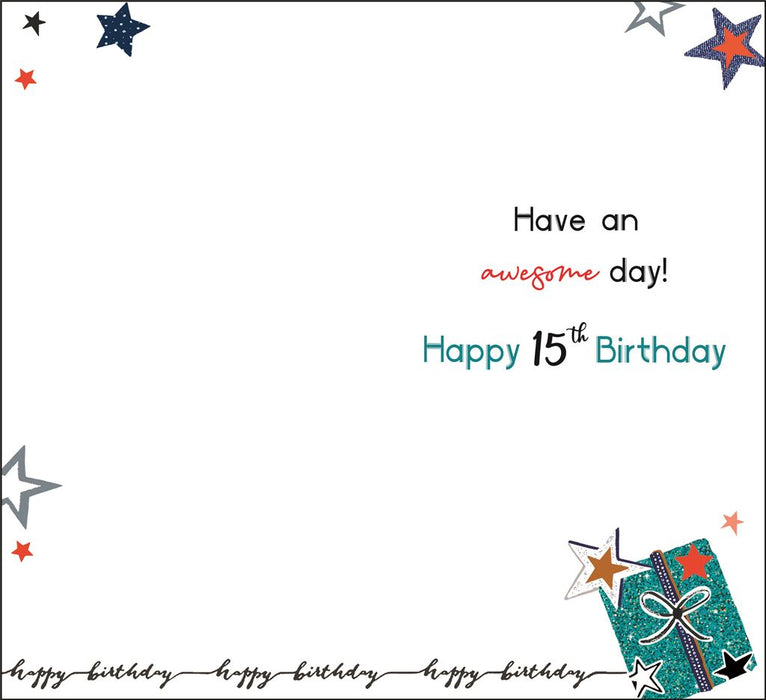 Jonny Javelin 'Happy Birthday 15 Today' Birthday Card