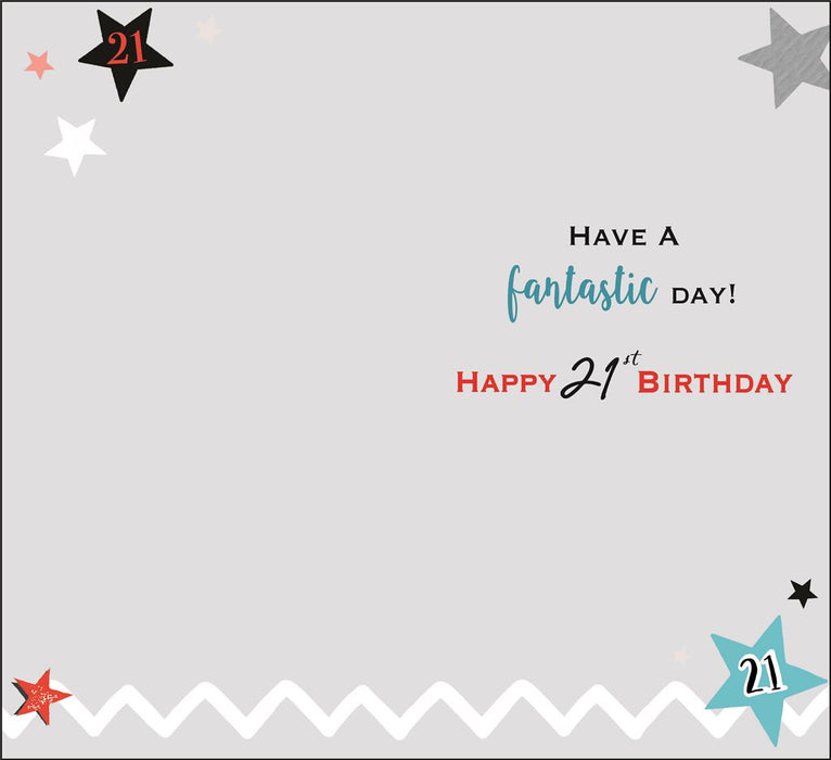 Jonny Javelin ' 21st Birthday' Birthday Card