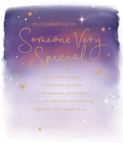 UKG 'In Celebration Of Someone Very Special' Sympathy Card