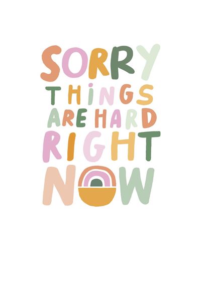 UKG 'Sorry Things Are Hard Right Now' Sympathy Card