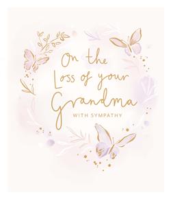 UKG 'On The Loss Of Your Grandmother' Sympathy Card — Maple Gifts