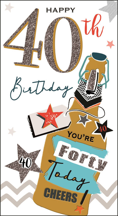 Jonny Javelin ' Happy 40th Birthday' Birthday Card