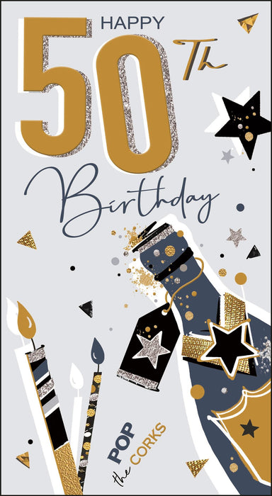 Jonny Javelin 'Happy 50th Birthday' Birthday Card