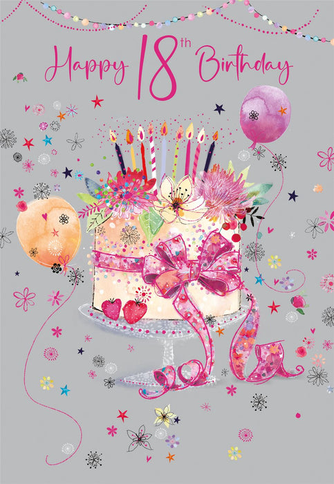 Cherry Orchard 'Happy 18th Birthday' Birthday Card