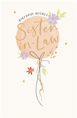 UKG 'Birthday Wishes Sister-In-Law' Birthday Card