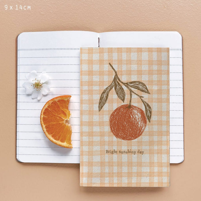East of India Fruit Notebook - Bright Sunshiny Day Orange