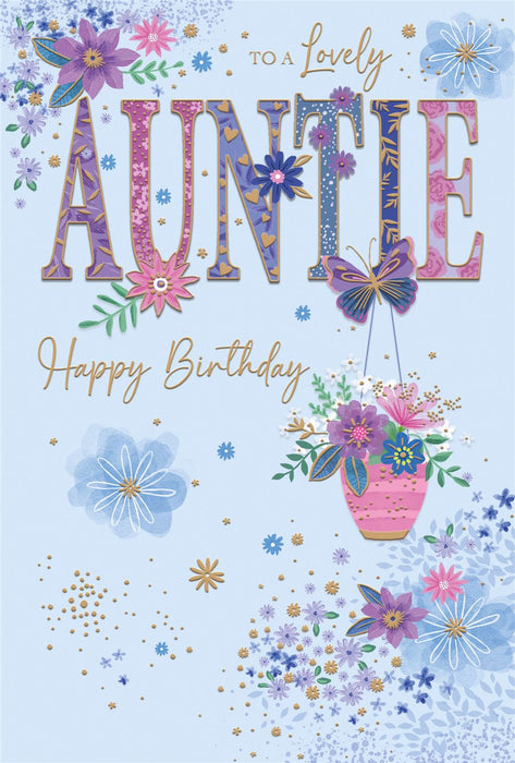 Cherry Orchard 'To A Lovely Auntie' Birthday Card