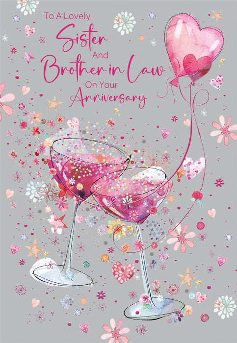 Cherry Orchard 'To A Lovely Sister & Brother In Law' Anniversary Card