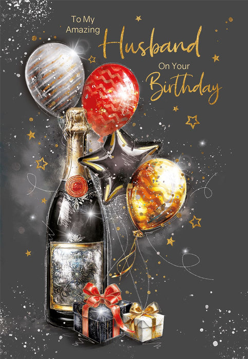 Cherry Orchard 'To My Amazing Husband' Birthday Card