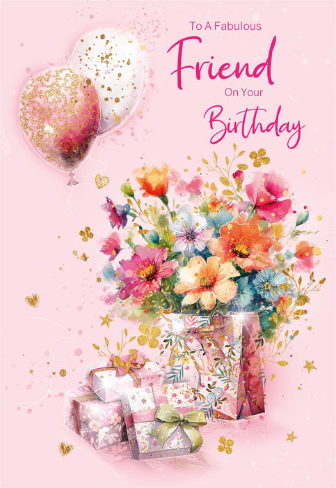 Cherry Orchard 'To A Fabulous Friend' Birthday Card