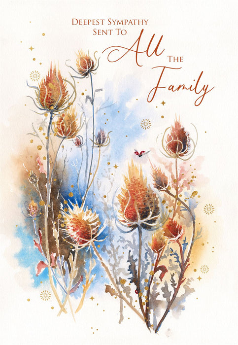 Cherry Orchard 'With Deepest Sympathy To all The Family' Sympathy Card