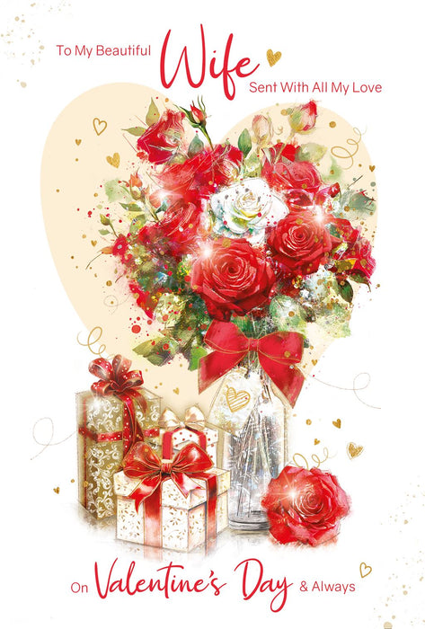 Cherry Orchard 'To My Beautiful Wife' Valentine Card