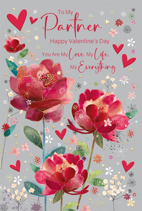 Cherry Orchard 'To My Partner' Valentine Card