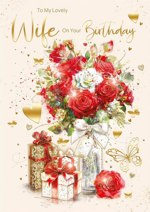 Cherry Orchard ' To My Lovely Wife' Birthday Card