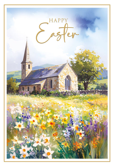 Cherry Orchard 'Happy Easter' Easter Card