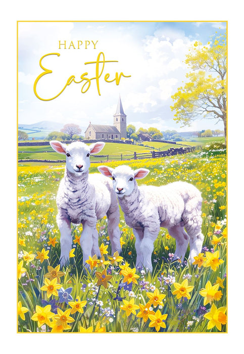 Cherry Orchard 'Happy Easter' Easter Card