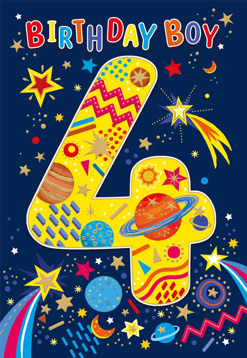 Cherry Orchard 'Birthday Boy 4' Birthday Card