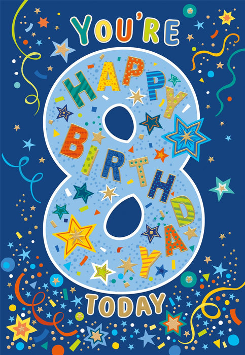 Cherry Orchard 'You're 8 Today' Birthday Card
