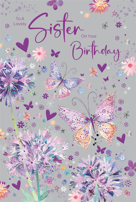 Cherry Orchard 'To A Lovely Sister' Birthday Card