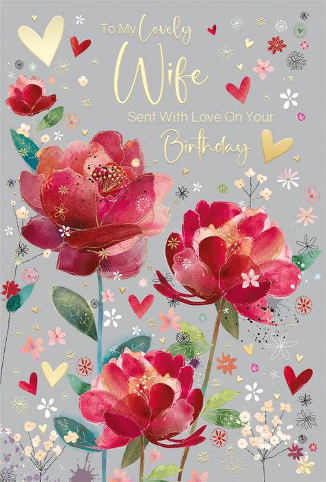 Cherry Orchard ' To My Lovely Wife' Birthday Card