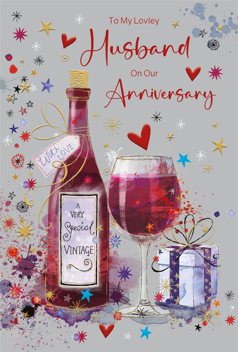 Cherry Orchard 'To My Lovely Husband On Our Anniversary' Anniversary Card