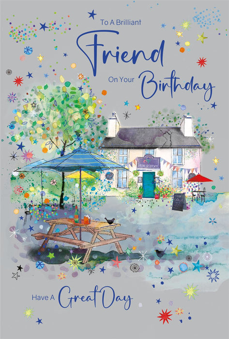 Cherry Orchard 'To A Brilliant Friend' Birthday Card